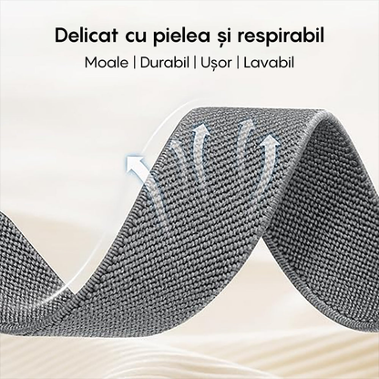 Curea Braided Classic - Amazfit Active/GTR Mini/Bip3 pro/Bip3/GTS4 Mini/GTS 3/GTS2e/GTS2mini/GTS 2/ pop pro/pop/BIP U/GTR 42mm/GTS/BIP/BIP lite/Bip1S - 20mm - Gri