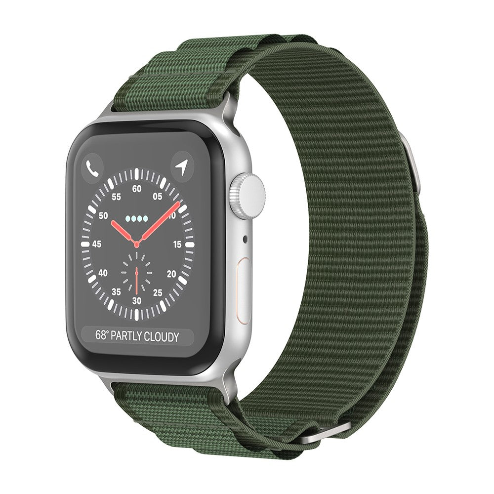 Curea Alpine Adventure - Apple Watch 1/2/3/4/5/6/7/8/9/SE - 38/40/41 MM - Verde Inchis