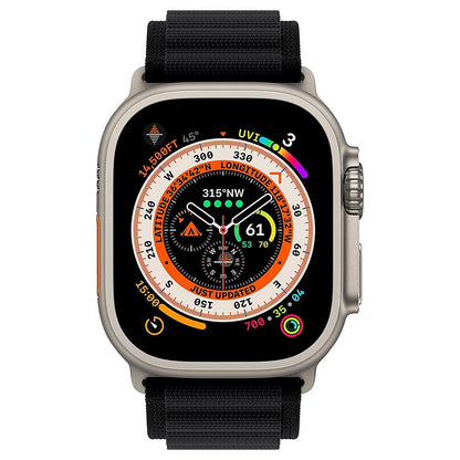 Curea Alpine Adventure - Apple Watch 1/2/3/4/5/6/7/8/9/SE/Ultra 1/Ultra 2 - 42/44/45/49 MM - Negru