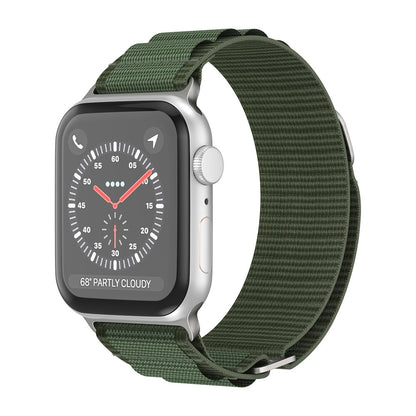 Curea Alpine Adventure - Apple Watch 1/2/3/4/5/6/7/8/9/SE/Ultra 1/Ultra 2 - 42/44/45/49 MM - Verde Inchis