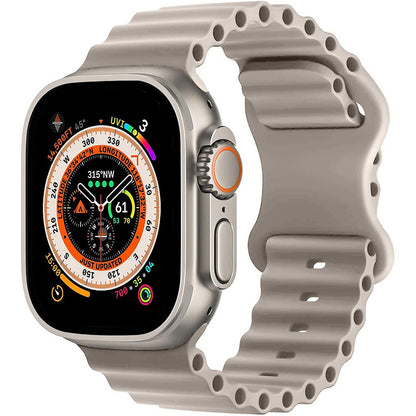 Curea Ocean Explorer - Apple Watch 1/2/3/4/5/6/7/8/9/SE/Ultra 1/Ultra 2 - 42/44/45/49 MM - Crem