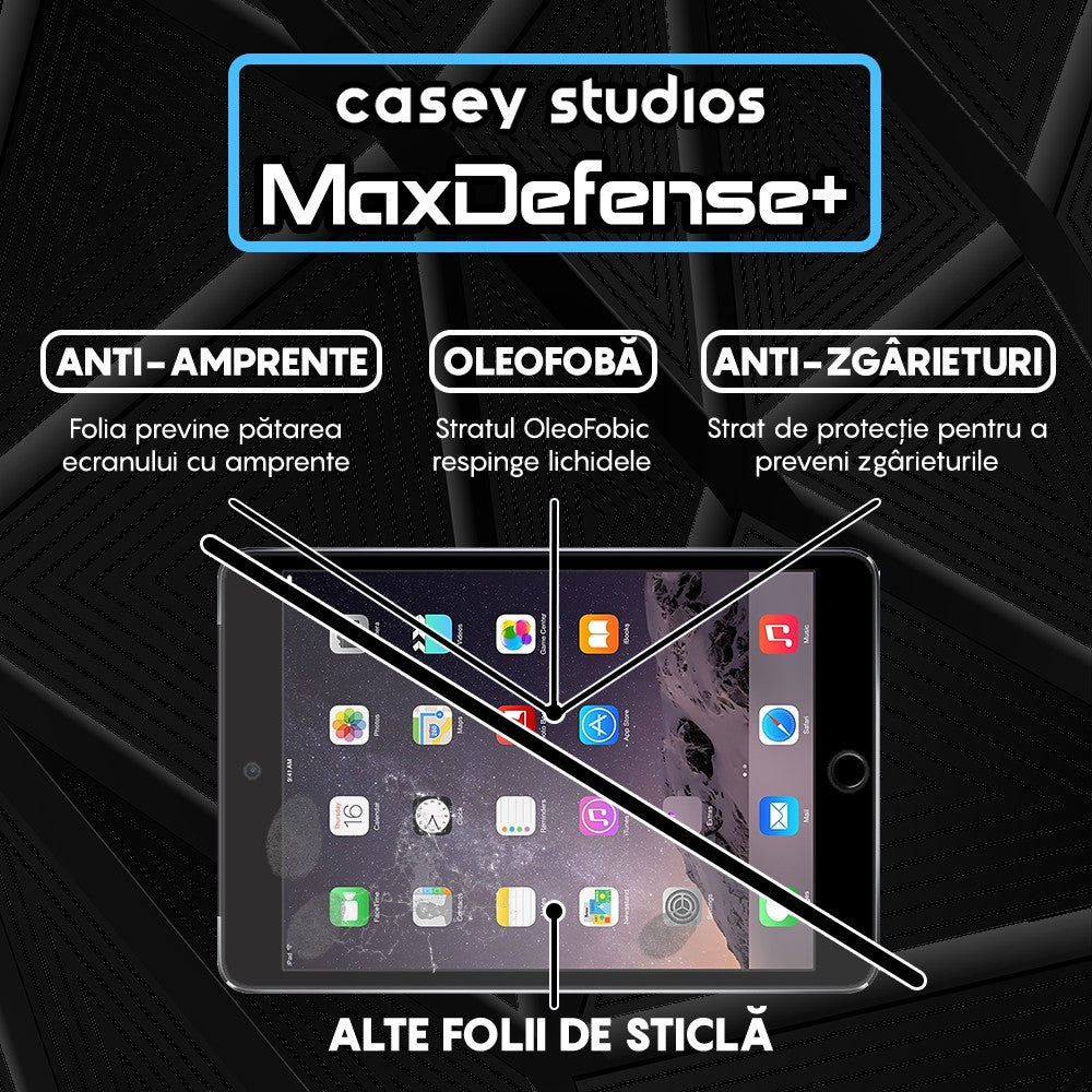 Folie Sticla MaxDefense+ - iPad Mini 3/2/1 7.9" - Clear