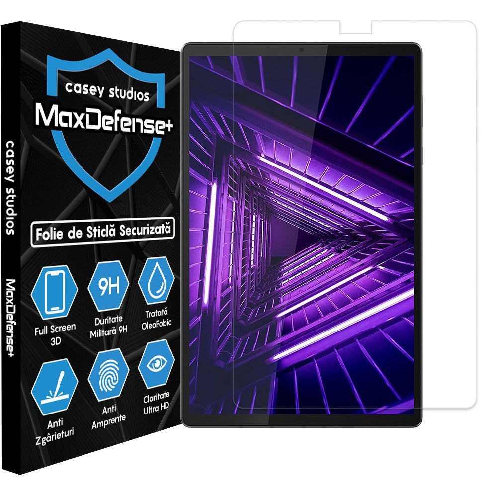 Folie Sticla MaxDefense+ - Lenovo Tab M10 FHD Plus 10.3" (TB-X606/TB-X606F) - Clear