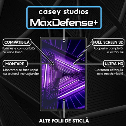 Folie Sticla MaxDefense+ - Lenovo Tab M10 FHD Plus 10.3" (TB-X606/TB-X606F) - Clear