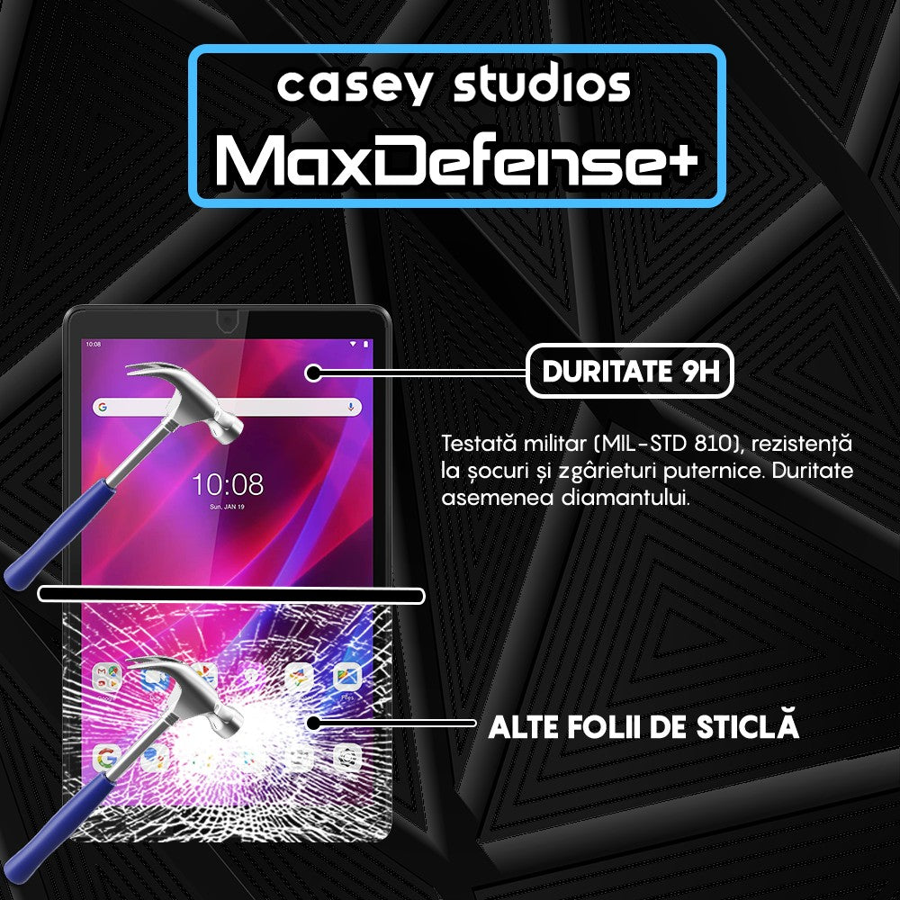 Folie Sticla MaxDefense+ - Lenovo Tab M8 HD/M8 3rd Gen 8" (TB-8505F/TB-8506X) - Clear