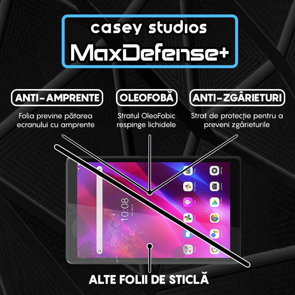 Folie Sticla MaxDefense+ - Lenovo Tab M8 HD/M8 3rd Gen 8" (TB-8505F/TB-8506X) - Clear