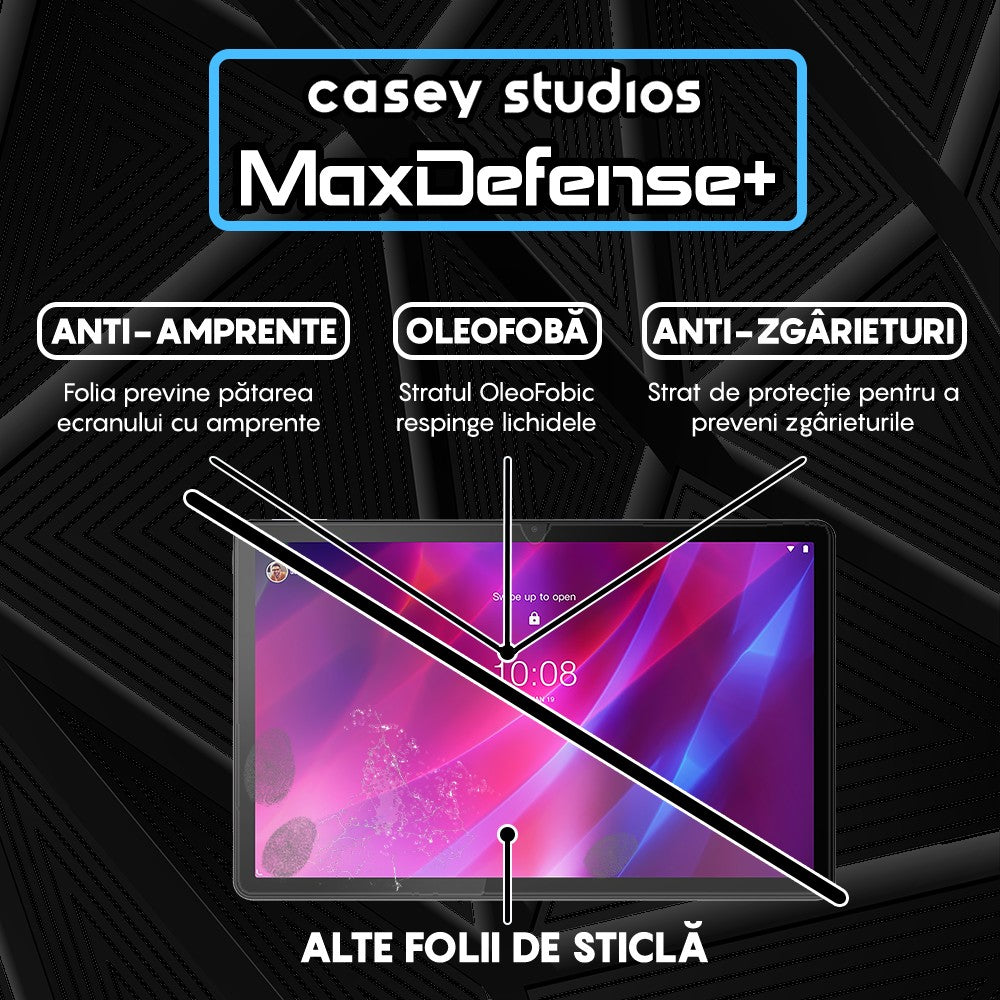 Folie Sticla MaxDefense+ - Lenovo Tab P11 Plus/P11 11" (TB-J606F/TB-J606X/TB-J616X) - Clear