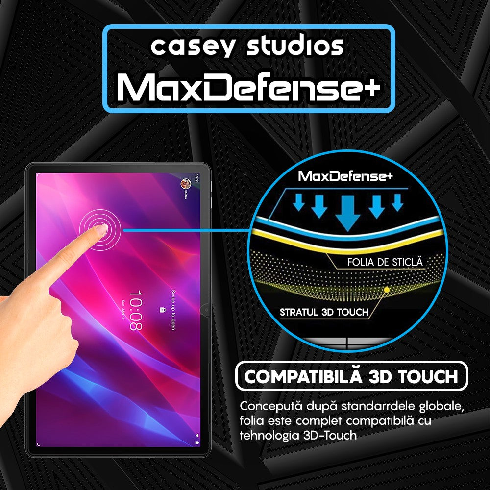 Folie Sticla MaxDefense+ - Lenovo Tab P11 Plus/P11 11" (TB-J606F/TB-J606X/TB-J616X) - Clear