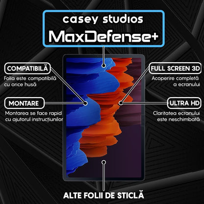 Folie Sticla MaxDefense+ - Samsung Galaxy Tab S7 Lite 11" (T730/T735/T736) - Clear