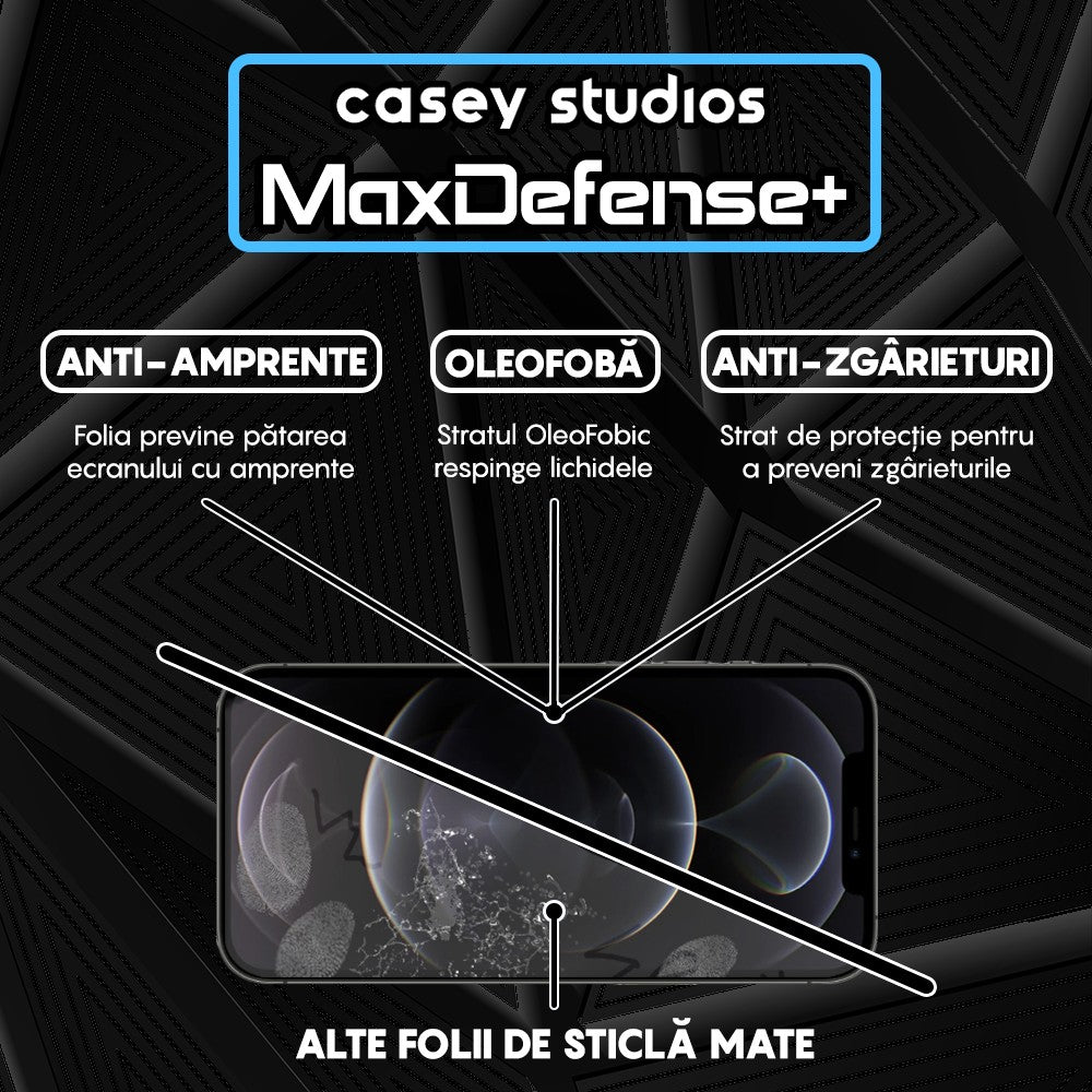 Folie Sticla MaxDefense+ - iPhone 12/12 Pro - Matte