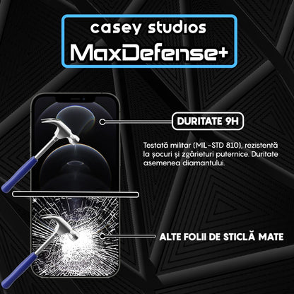 Folie Sticla MaxDefense+ - iPhone 12/12 Pro - Matte