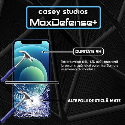 Folie Sticla MaxDefense+ - iPhone 12 Pro Max - Matte