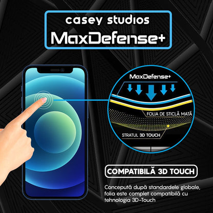Folie Sticla MaxDefense+ - iPhone 12 Pro Max - Matte