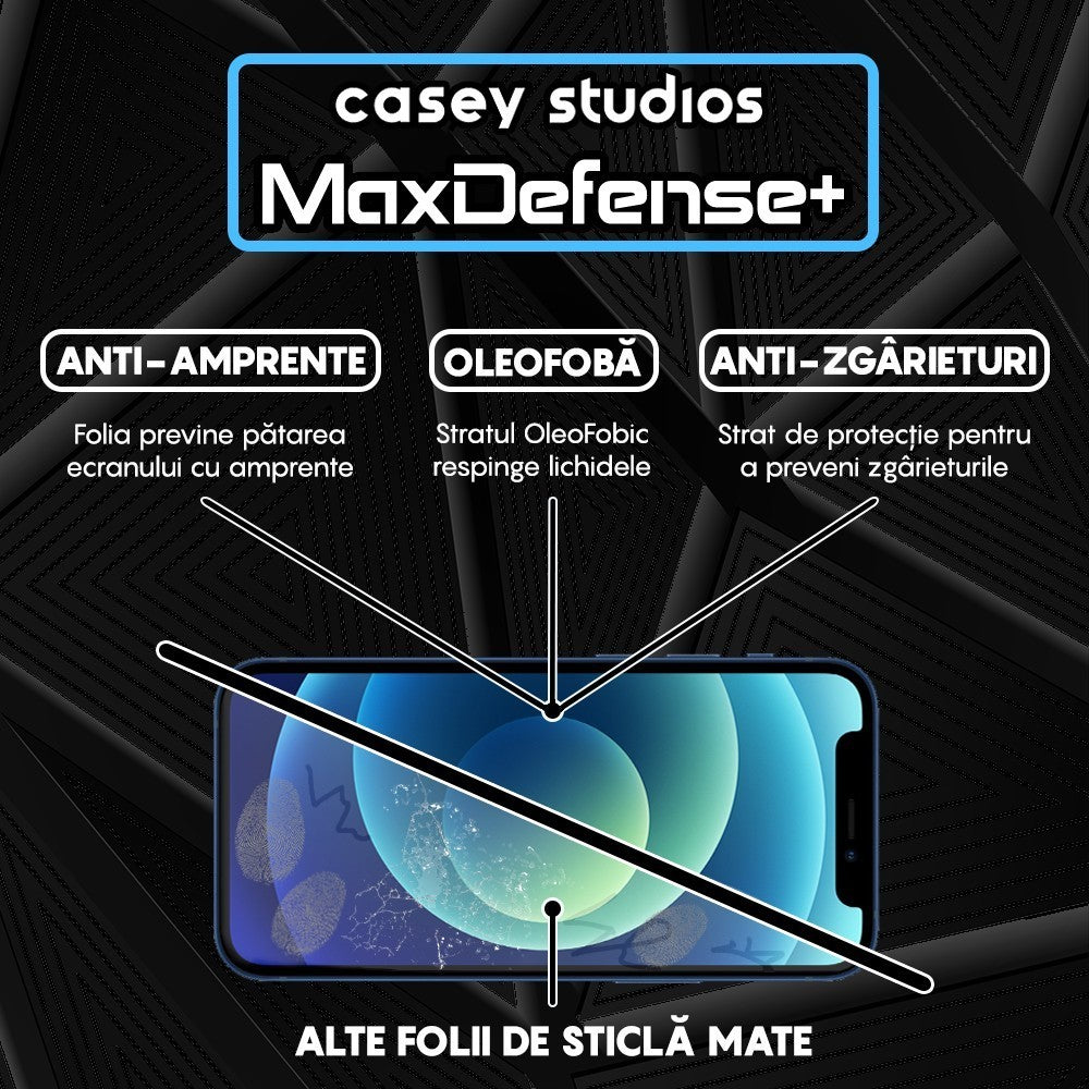 Folie Sticla MaxDefense+ - iPhone 12 Pro Max - Matte