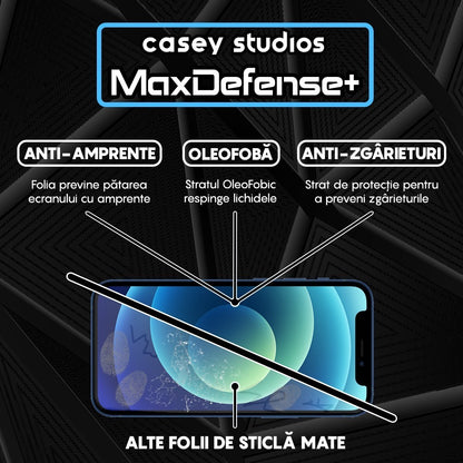 Folie Sticla MaxDefense+ - iPhone 12 Pro Max - Matte