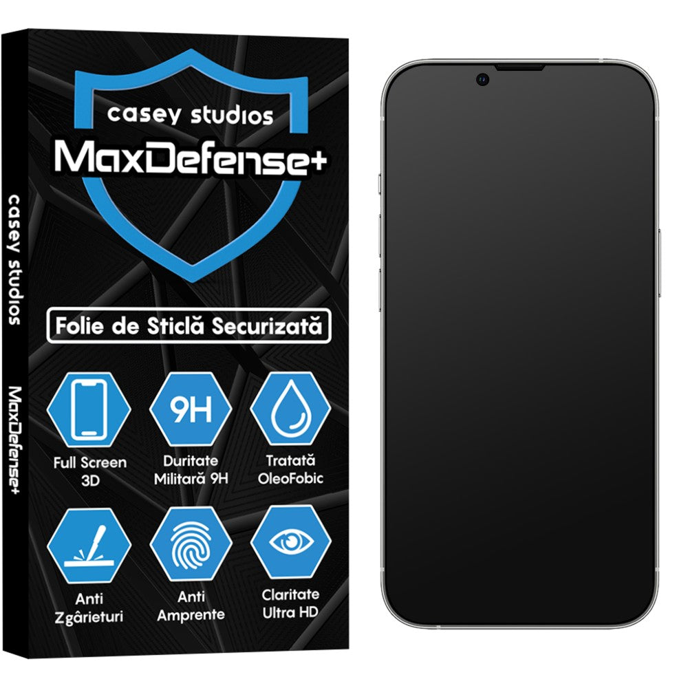 Folie Sticla MaxDefense+ - iPhone 13/13 Pro - Matte