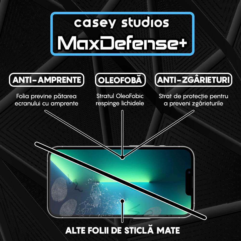 Folie Sticla MaxDefense+ - iPhone 13/13 Pro - Matte