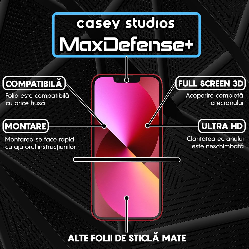 Folie Sticla MaxDefense+ - iPhone 13 Mini - Matte