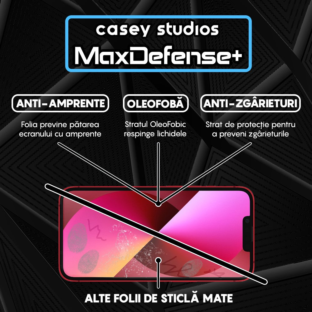 Folie Sticla MaxDefense+ - iPhone 13 Mini - Matte