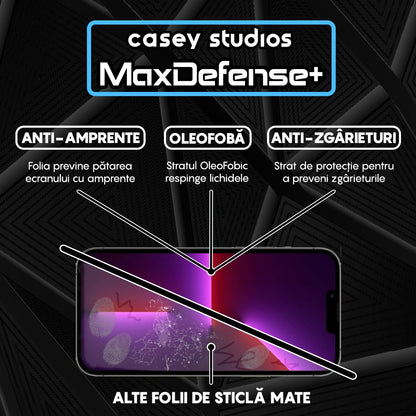 Folie Sticla MaxDefense+ - iPhone 13 Pro Max - Matte