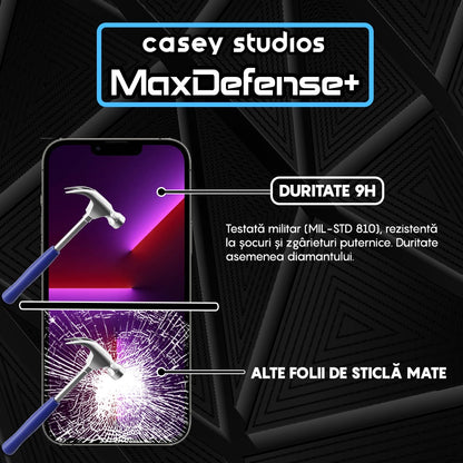 Folie Sticla MaxDefense+ - iPhone 13 Pro Max - Matte