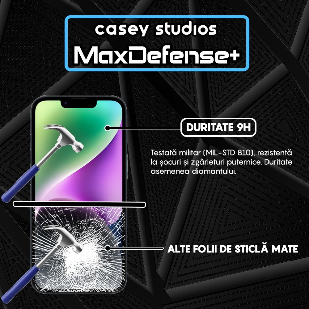Folie Sticla MaxDefense+ - iPhone 14 Plus - Matte