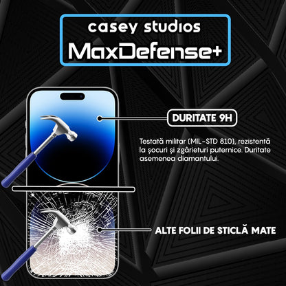 Folie Sticla MaxDefense+ - iPhone 14 Pro Max - Matte