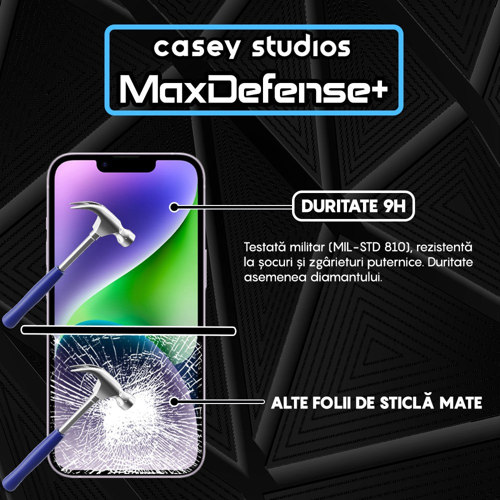 Folie Sticla MaxDefense+ - iPhone 14 - Matte