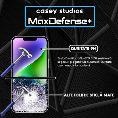Folie Sticla MaxDefense+ - iPhone 14 - Matte