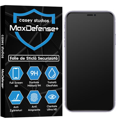 Folie Sticla MaxDefense+ - iPhone 11 Pro Max - Matte