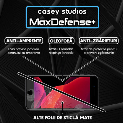 Folie Sticla MaxDefense+ - iPhone 7 Plus/8 Plus - Matte
