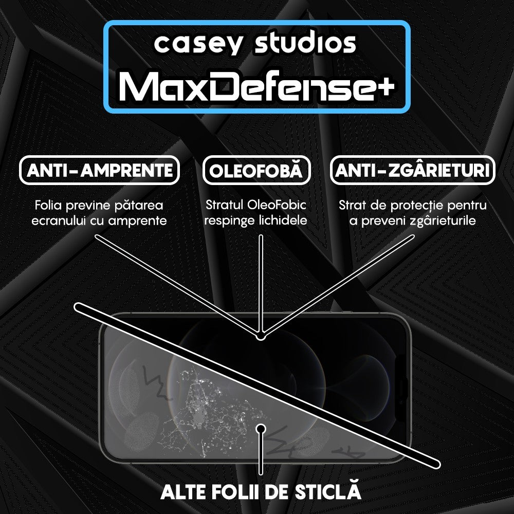 Folie Sticla MaxDefense+ - iPhone 12/12 Pro - Privacy