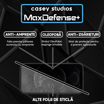 Folie Sticla MaxDefense+ - iPhone 12 Pro Max - Privacy
