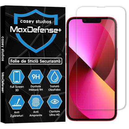 Folie Sticla MaxDefense+ - iPhone 13 Mini - Clear