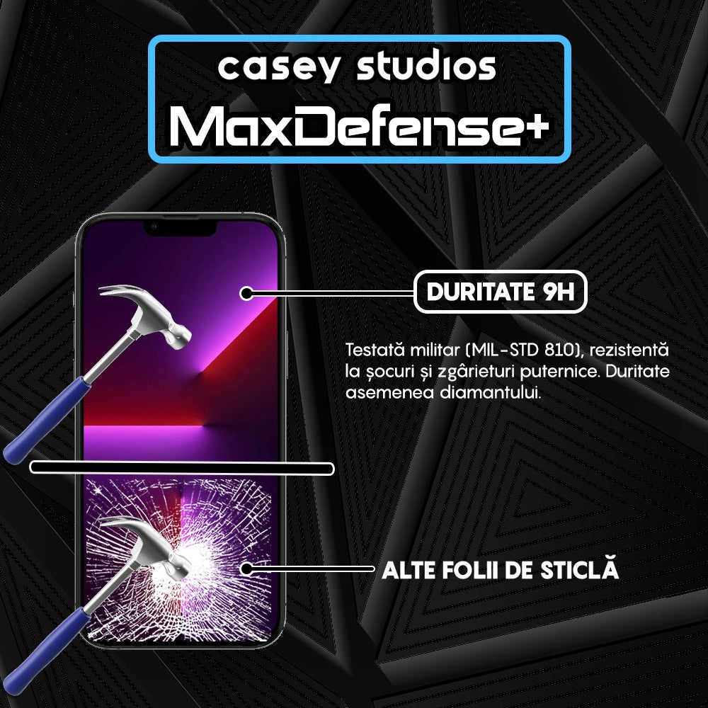 Folie Sticla MaxDefense+ - iPhone 13 Pro Max - Clear