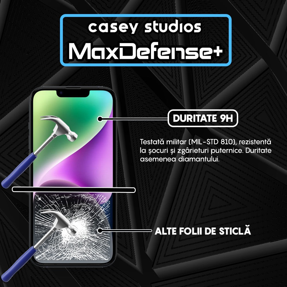 Folie Sticla MaxDefense+ - iPhone 14 Plus - Clear