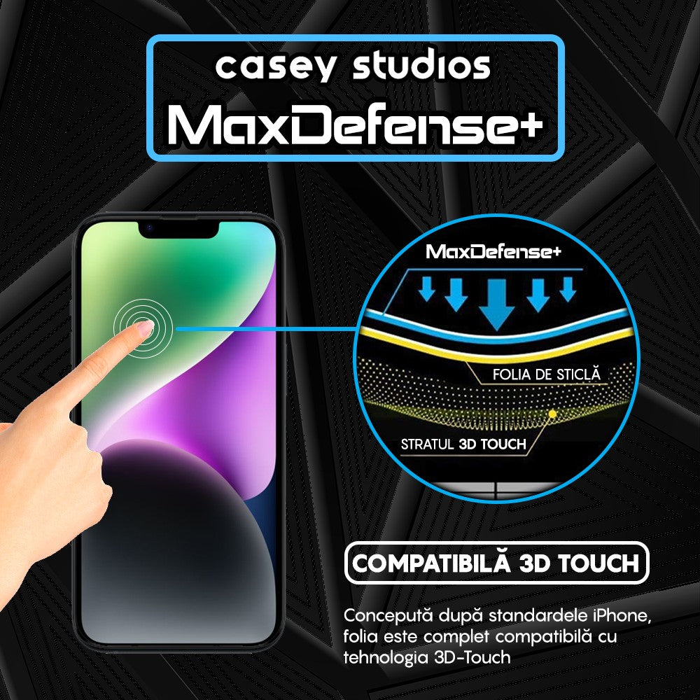 Folie Sticla MaxDefense+ - iPhone 14 Plus - Clear