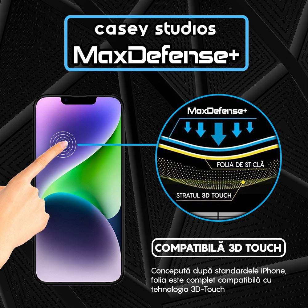 Folie Sticla MaxDefense+ - iPhone 14 - Clear