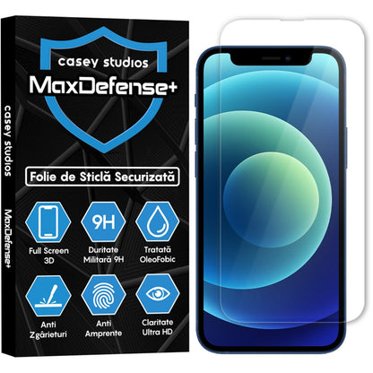 Folie Sticla MaxDefense+ - iPhone 12 Mini - Clear