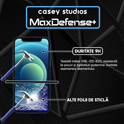 Folie Sticla MaxDefense+ - iPhone 12 Mini - Clear