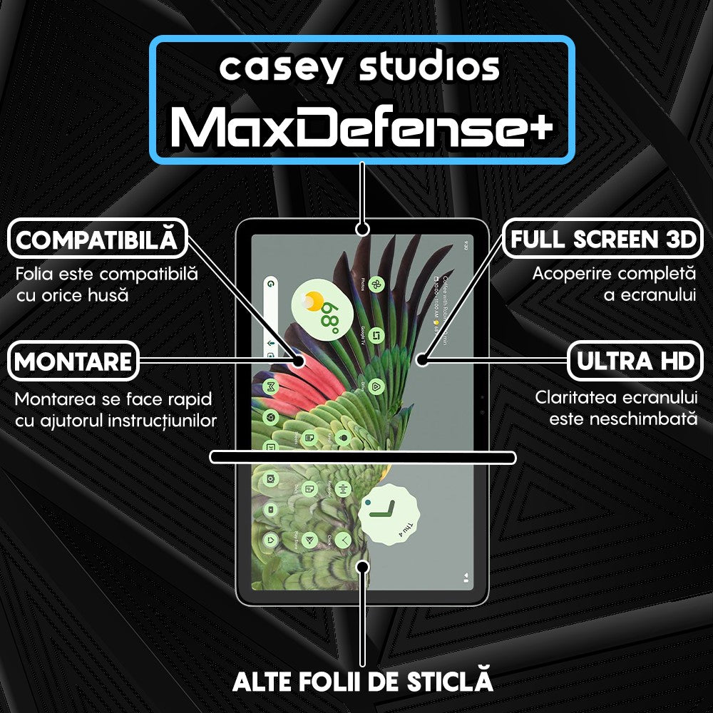 Folie Sticla MaxDefense+ - Google Pixel Tablet - Clear
