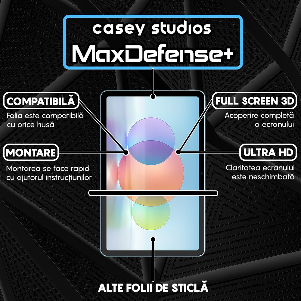 Folie Sticla MaxDefense+ - Huawei MatePad 10.4/10.4 2022 - Clear