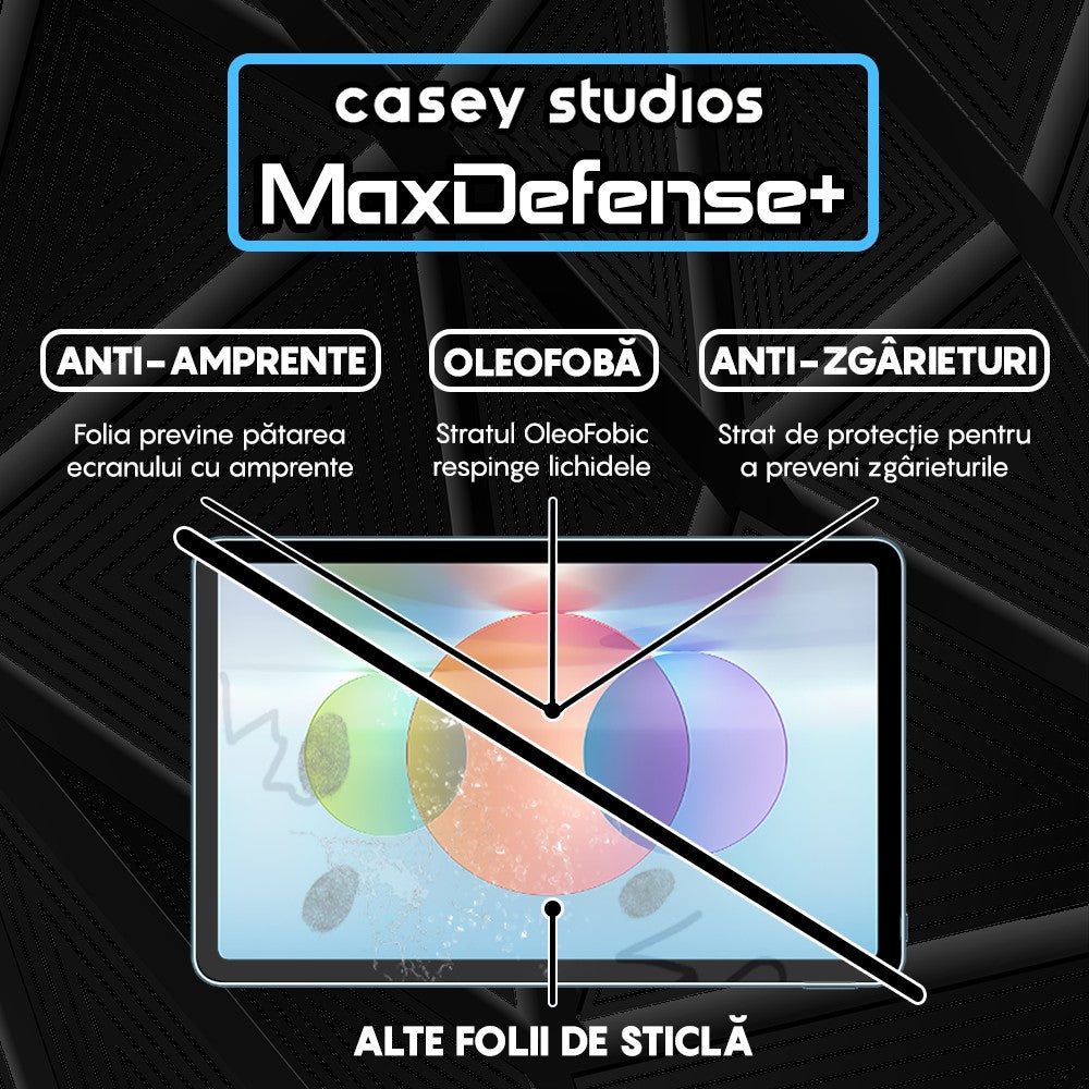 Folie Sticla MaxDefense+ - Huawei MatePad 10.4/10.4 2022 - Clear