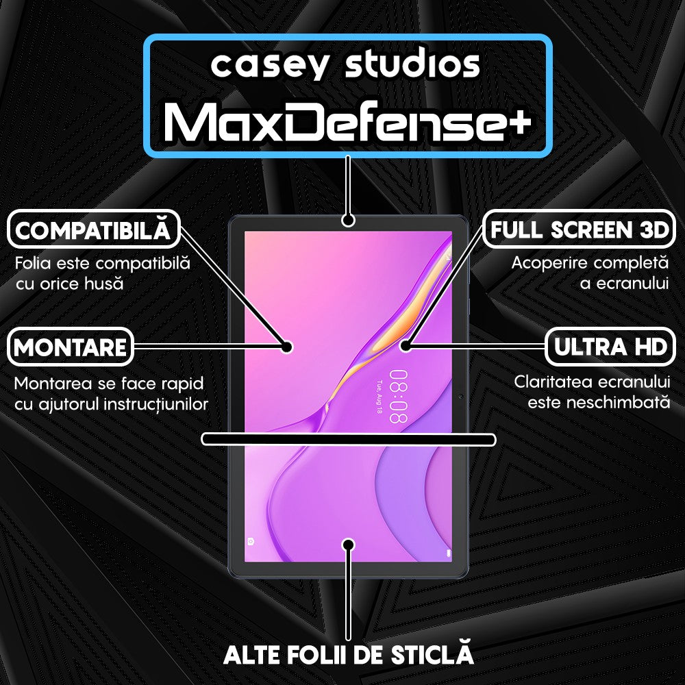 Folie Sticla MaxDefense+ - Huawei MatePad T 10s 10.1" 2020 - Clear