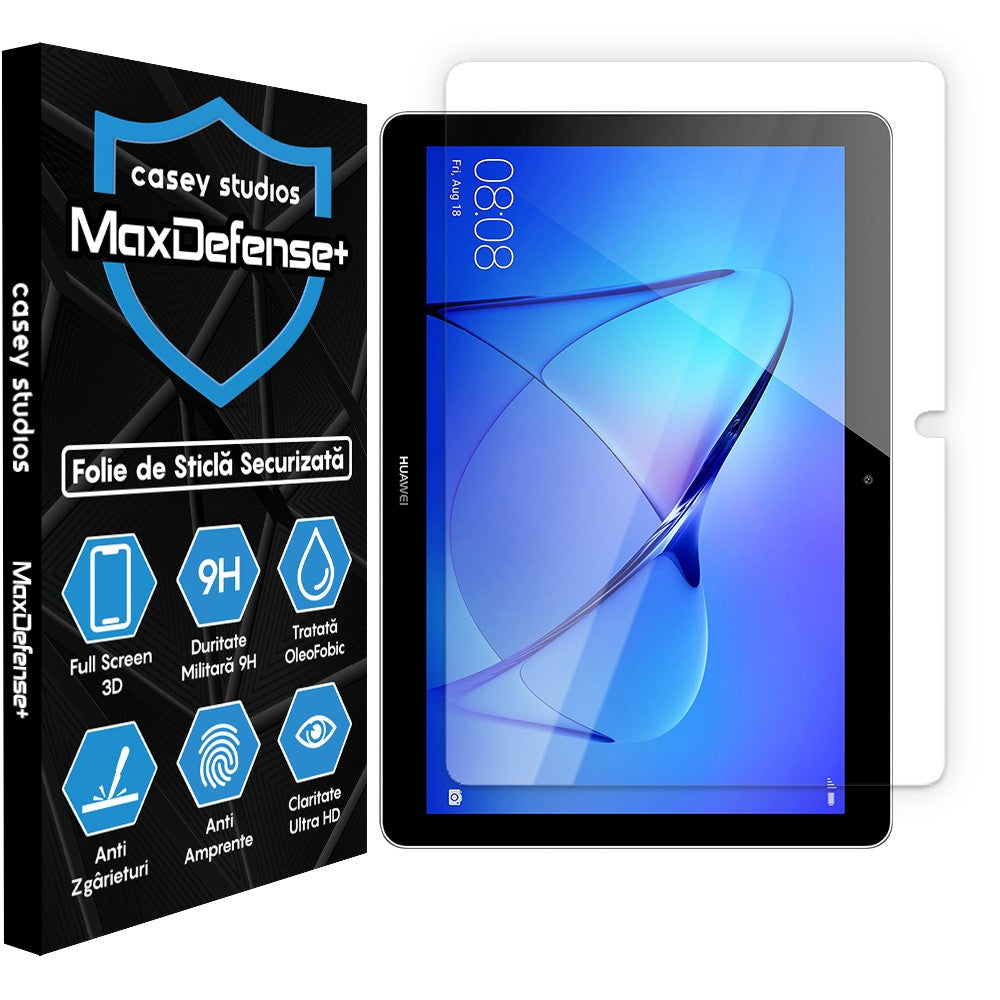 Folie Sticla MaxDefense+ - Huawei Mediapad T3 10 - Clear