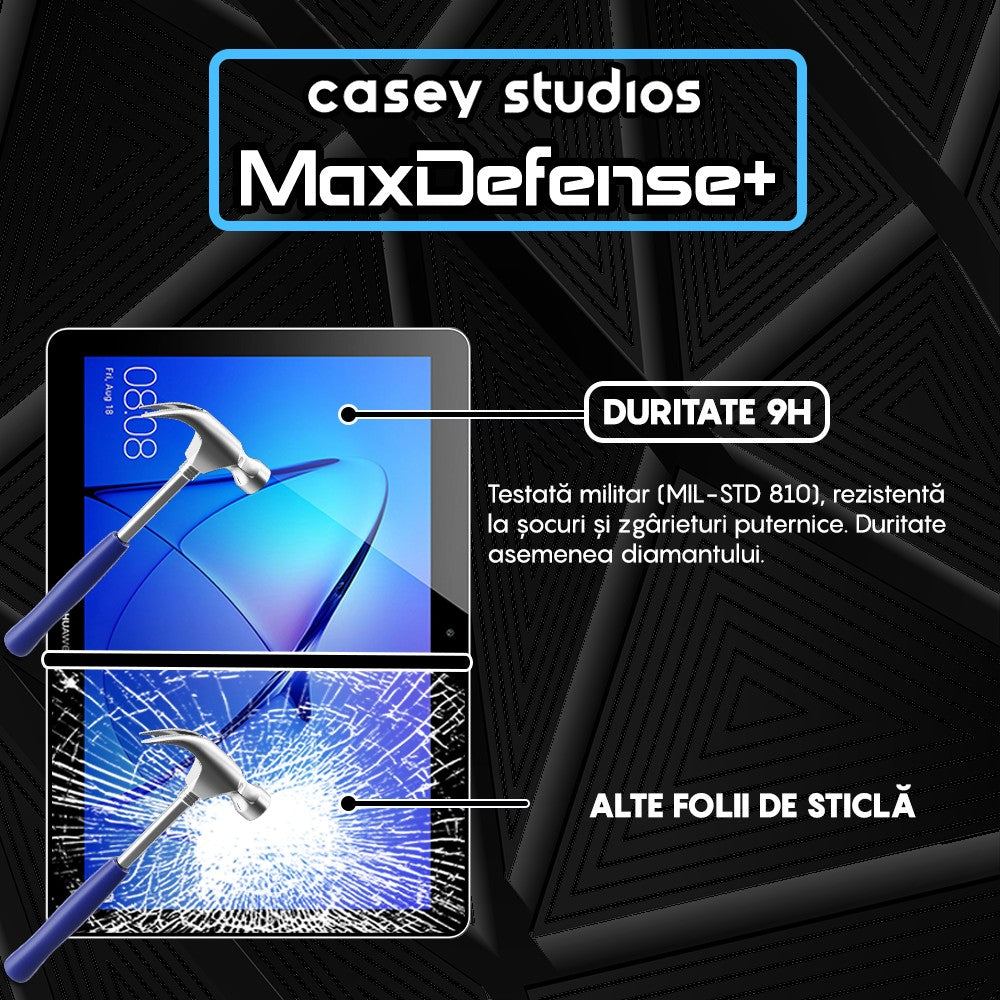 Folie Sticla MaxDefense+ - Huawei Mediapad T3 10 - Clear