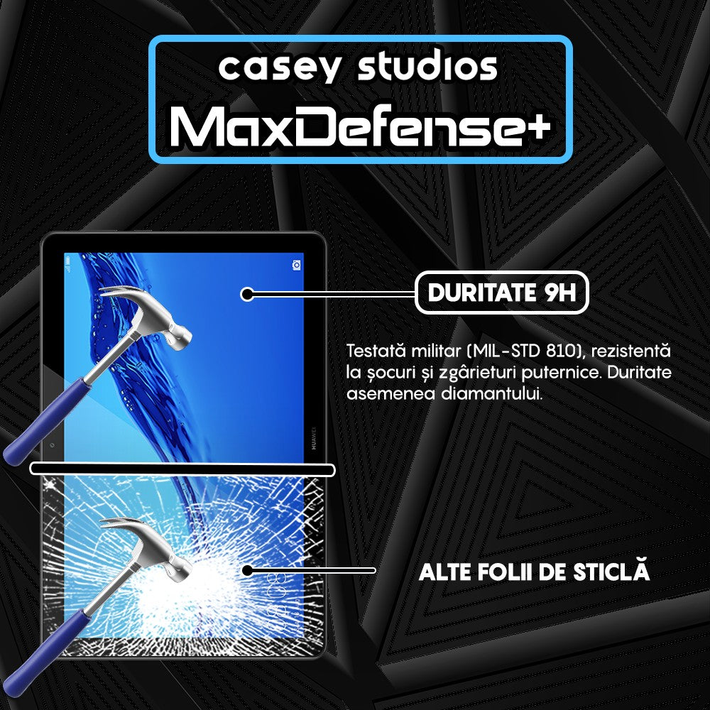 Folie Sticla MaxDefense+ - Huawei Mediapad T5 10.1" 2018 W09/W19/L03/L09 - Clear