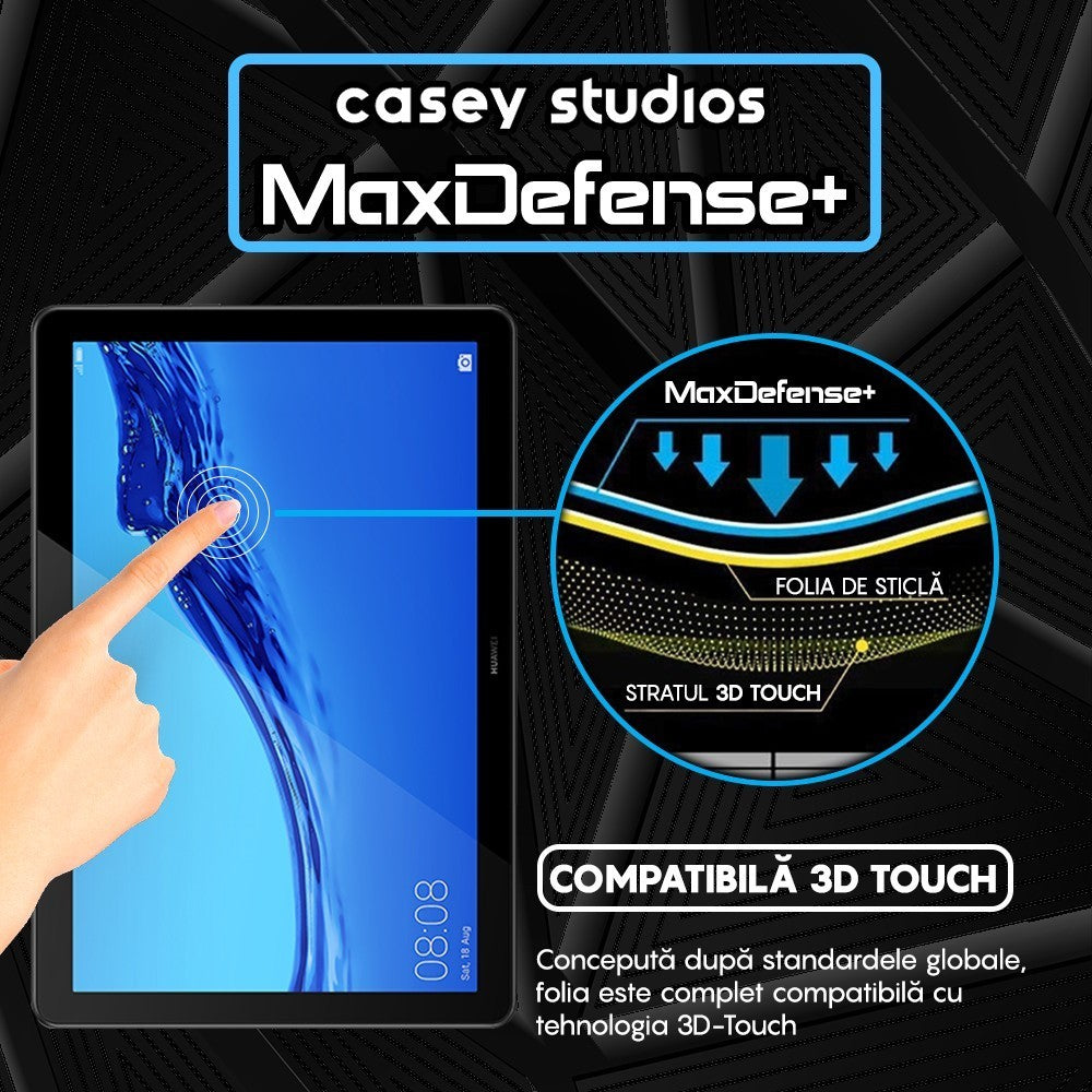 Folie Sticla MaxDefense+ - Huawei Mediapad T5 10.1" 2018 W09/W19/L03/L09 - Clear