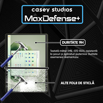 Folie Sticla MaxDefense+ - Microsoft Surface Pro 9 - Clear