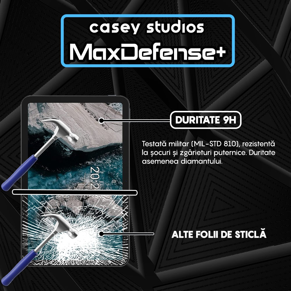 Folie Sticla MaxDefense+ - Nokia T20 - Clear